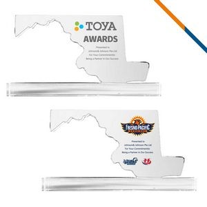 Cajus Maryland Crystal Award - Large
