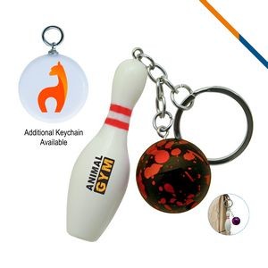 Bowling Keychain-RED