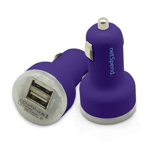 Piston USB Car Charger (Purple)