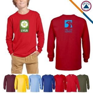 Delta Apparel 5.2 Oz. Cotton Youth Long Sleeve Tees