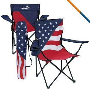 Nacia Patriotic Foldable Chair