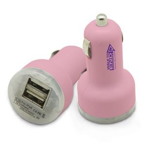 Piston USB Car Charger (Pink)