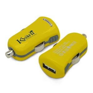 Candy USB Car Charger - Yellow