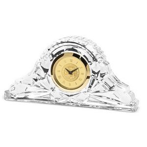 Crystal Napoleon Swiss Table Clock - Gold