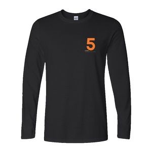Gildan Soft Style T-Shirt Black Long Sleeve
