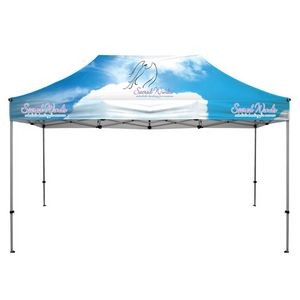 15' Heavy Duty Canopy and Frame w/Full Color Dye Sublimated