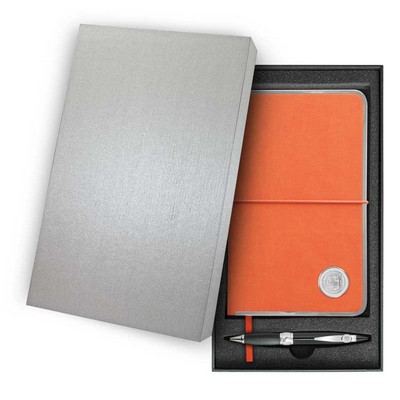 Orange & Silver Journal Set