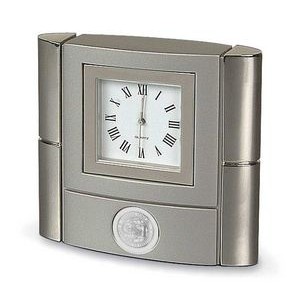 Bonaventure Silver Desk Clock