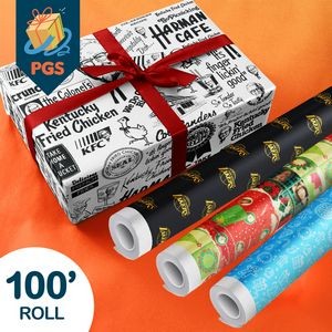 100 Ft. Roll Personalized Gift Wrapping Paper