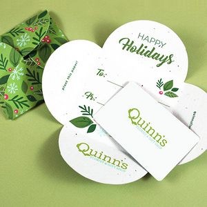 Plantable Holiday Petal Gift Card Holder
