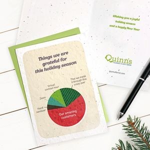 Pie Chart Business Holiday Cards