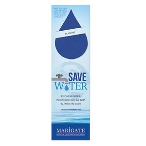 Water Conservation Plantable Droplet Bookmark