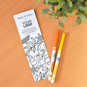 Festive Cheer Color Me Seed Paper Bookmark