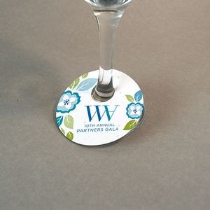 1-Sided Seed Paper Wine Glass Tag