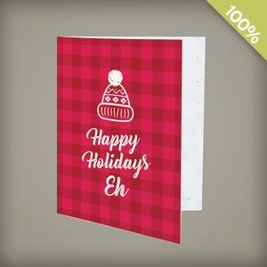 A2 Seed Paper Personalized Canadian Holiday Card