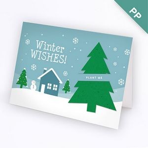 A6 Winter Wishes Business Holiday Card