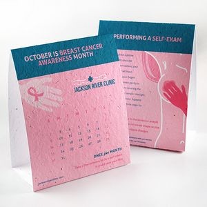 Breast Cancer Awareness Plantable Tent Card