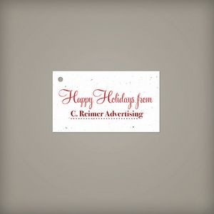 1 Sided Wide Plantable Holiday Tag