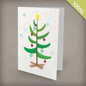 A6 100% Plantable Personalized Love the Earth Holiday Card