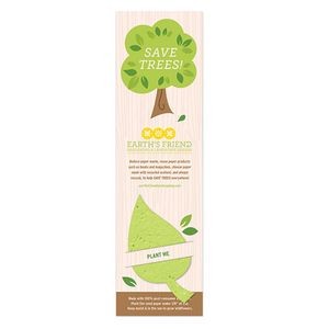 Save Trees Plantable Leaf Bookmark