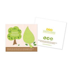 Save Trees Plantable Leaf Cards, 2-Sided