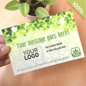 Go Green Medium Seed Paper Panel Card