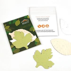Herb Seed Paper Shape Pack - 2-Sided