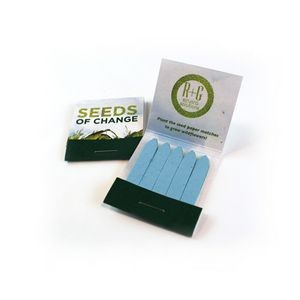Small Seed Paper Matchbook (10 Matches) - Wildflower, 2-Sided