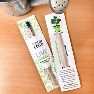 Earth Day Sprout Pencil With Basil Seed Paper