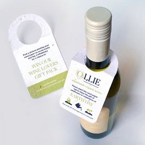 Double-Sided Small Plantable Bottle Tag with Rounded Corners