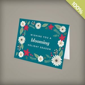 A2 - Seed Paper Personalized Holiday Cards - Blooming Holiday