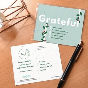 Grateful Plantable Holiday Postcards