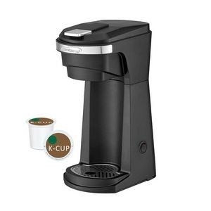 Brentwood K-Cup Single Serve Coffee Maker with Reusable Filter Basket - (Black)