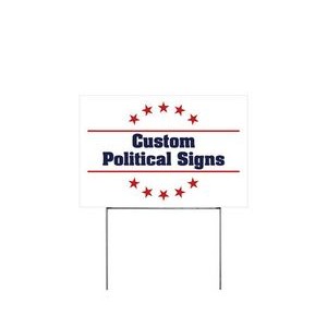 18 x 11 Yard Sign Single-Sided Small Stake (20 packs as 1 Set)