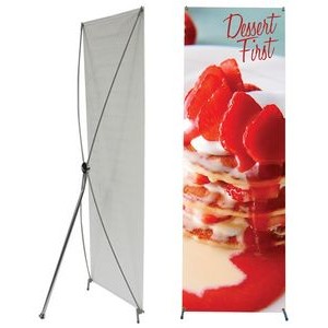 X1 Small Banner Stand 24" x 62" Graphic Package