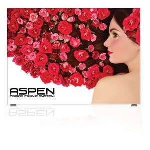 10 ft. Aspen Backwall - 7.5'h Fabric SEG Double-Sided Graphic Package