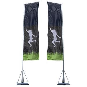 Mondo Flagpole 23 ft. Double-Sided Graphic Package