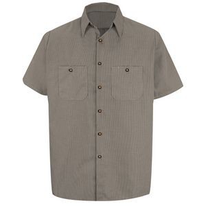 Red Kap™ Men's Short Sleeve Micro-Check Work Shirt