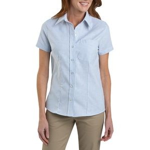 Dickies Women's FLEX Short Sleeve Stretch Oxford Shirt