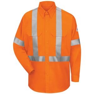 Bulwark® Men's 6 Oz. Uniform Shirt w/ CSA Reflective Trim