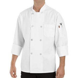 Red Kap Men's Eight Pearl-Button Chef Coat