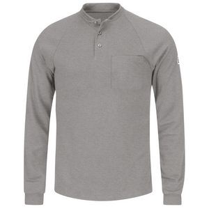 Bulwark Men's Flame Resistant Long Sleeve Henley Shirt