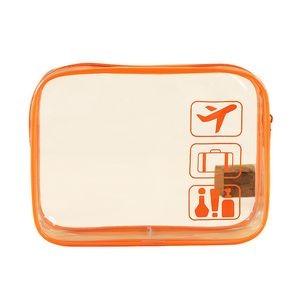 Clear PVC Zippered Travel Pouches