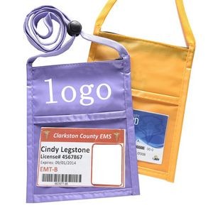 Neck Wallet Convention Badge Bag Holder