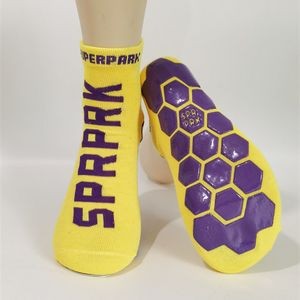 Adult Soft Non Slip Trampoline Socks / Yoga Socks