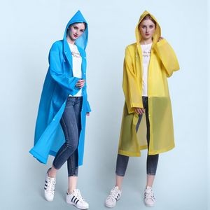 Transparent Reusable EVA Raincoat