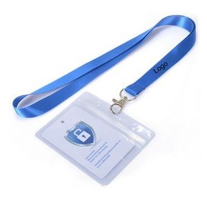 1/2" Polyester lanyards with Badge Holder