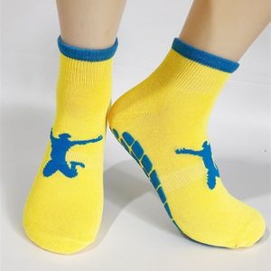 Youth Soft Non Slip Trampoline Socks / Yoga Socks