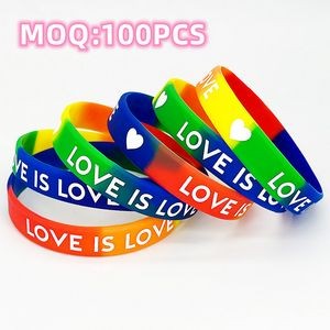 Rainbow Bracelet Silicone Wristband