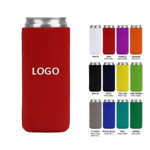 Slim Collapsible Neoprene Can Cooler
